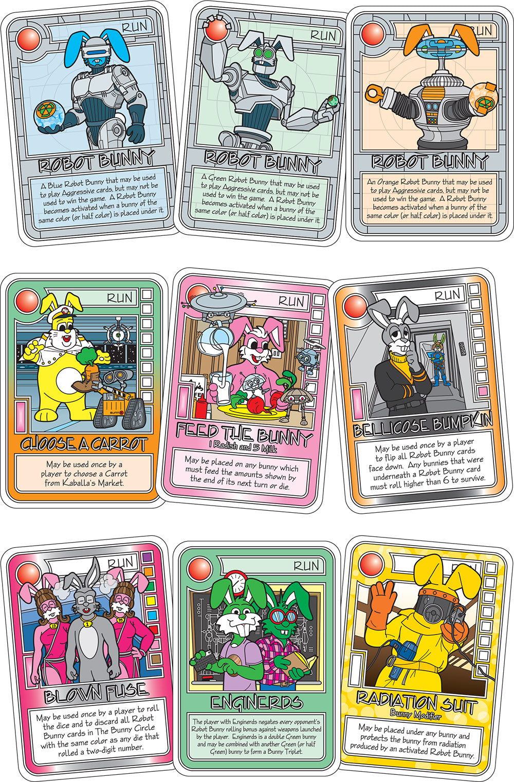 Radioactive Robots Booster Deck cards