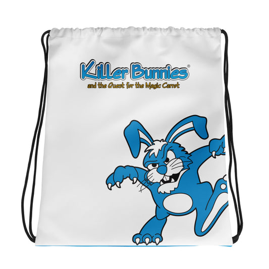 Killer Bunnies Logo Drawstring Bag - front view