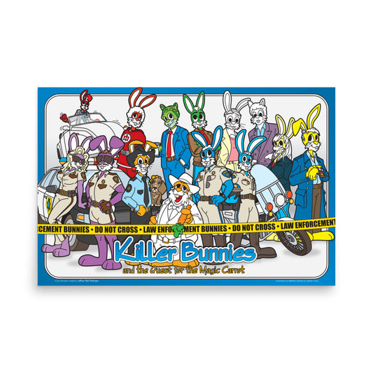 Killer Bunnies Law Enforcement Poster