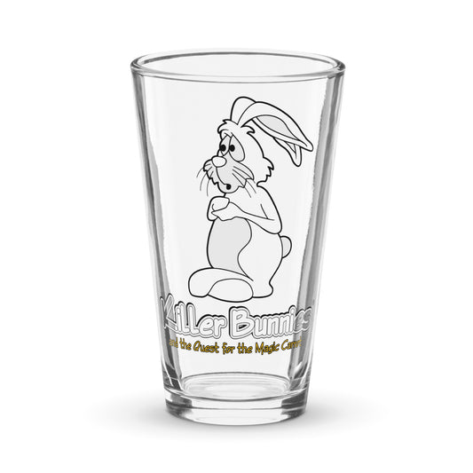 Timid Bunny Pint Glass