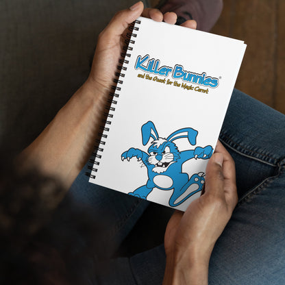 person holding Killer Bunnies Logo Spiral Notebook