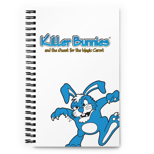 Killer Bunnies Logo Spiral Notebook - front view