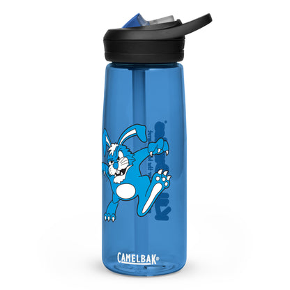 Killer Bunnies Logo Sports Water Bottle - oxford blue front