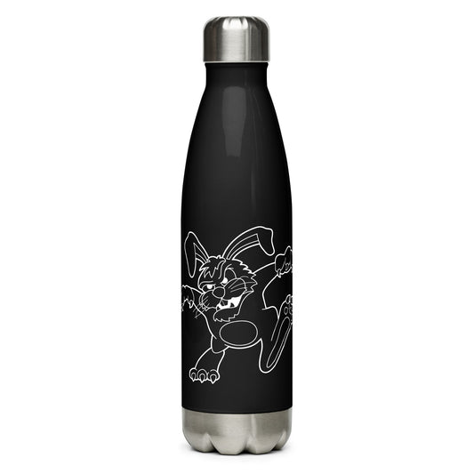 Killer Bunnies Illuminated Stainless Steel Water Bottle - front view