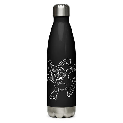 Killer Bunnies Illuminated Stainless Steel Water Bottle - front view