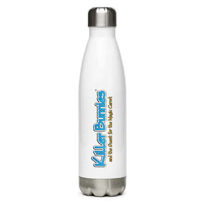 Killer Bunnies Logo Stainless Steel Water Bottle - back view