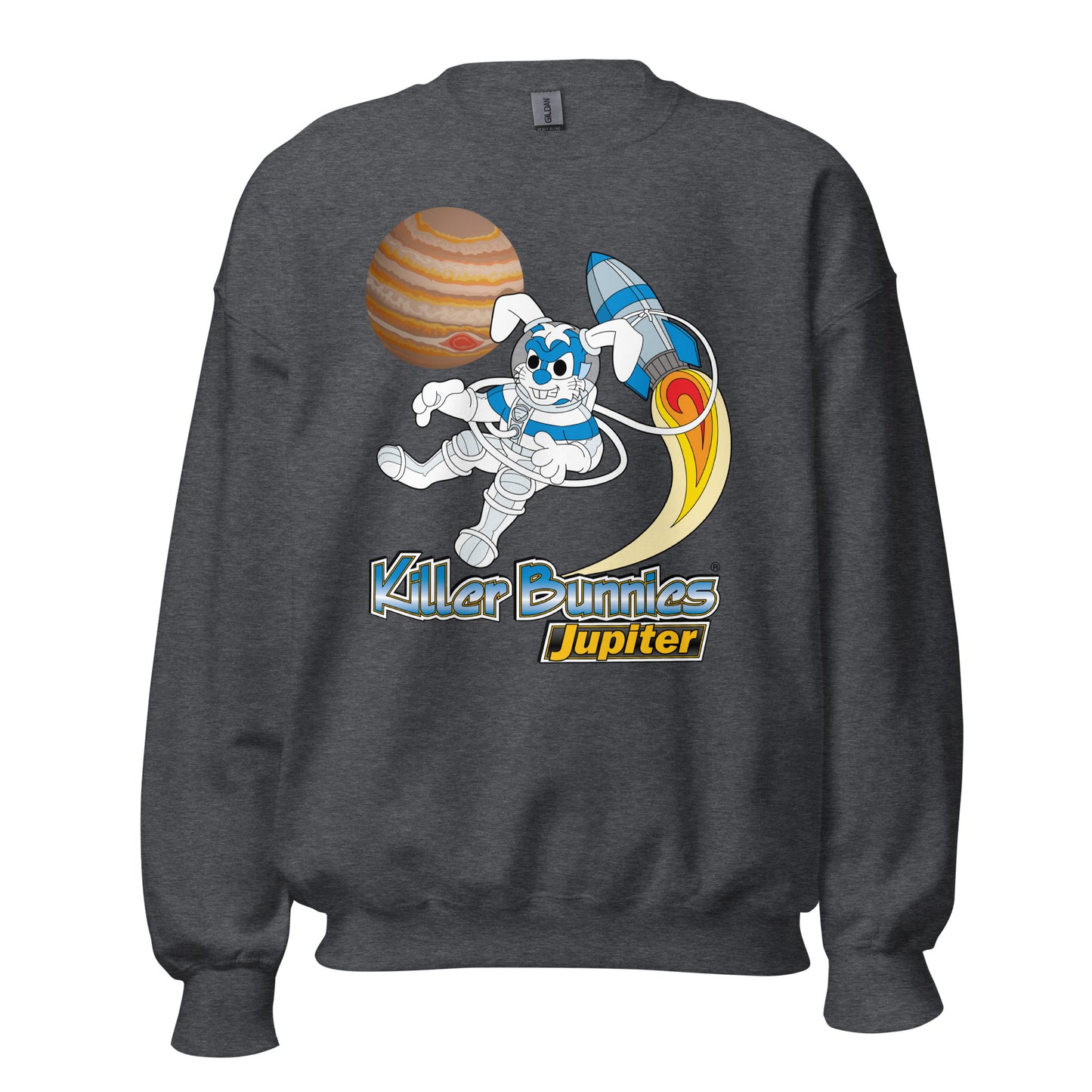 Killer Bunnies Jupiter Logo Sweatshirt - Dark Heather