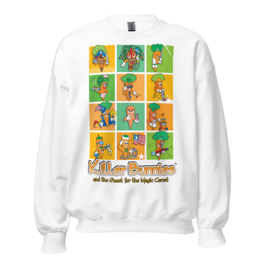 Killer Bunnies Magic Carrots Sweatshirt - White