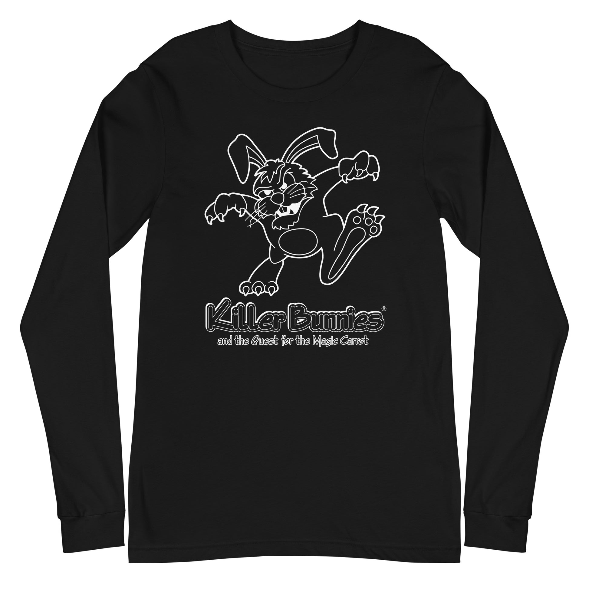 Killer Bunnies Illumninated Unisex Long Sleeve T-Shirt - Black