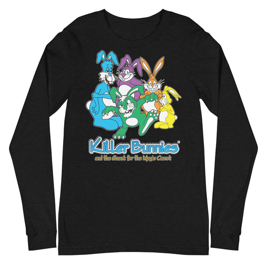 Killer Bunnies Assembled Unisex Long Sleeve T-Shirt - Black Heather