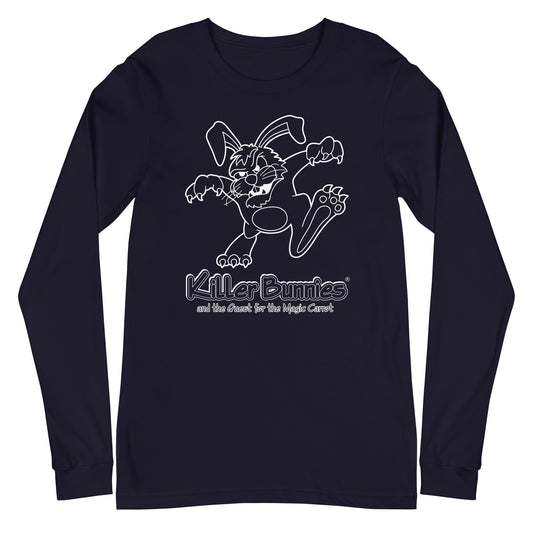 Killer Bunnies Illumninated Unisex Long Sleeve T-Shirt - Navy