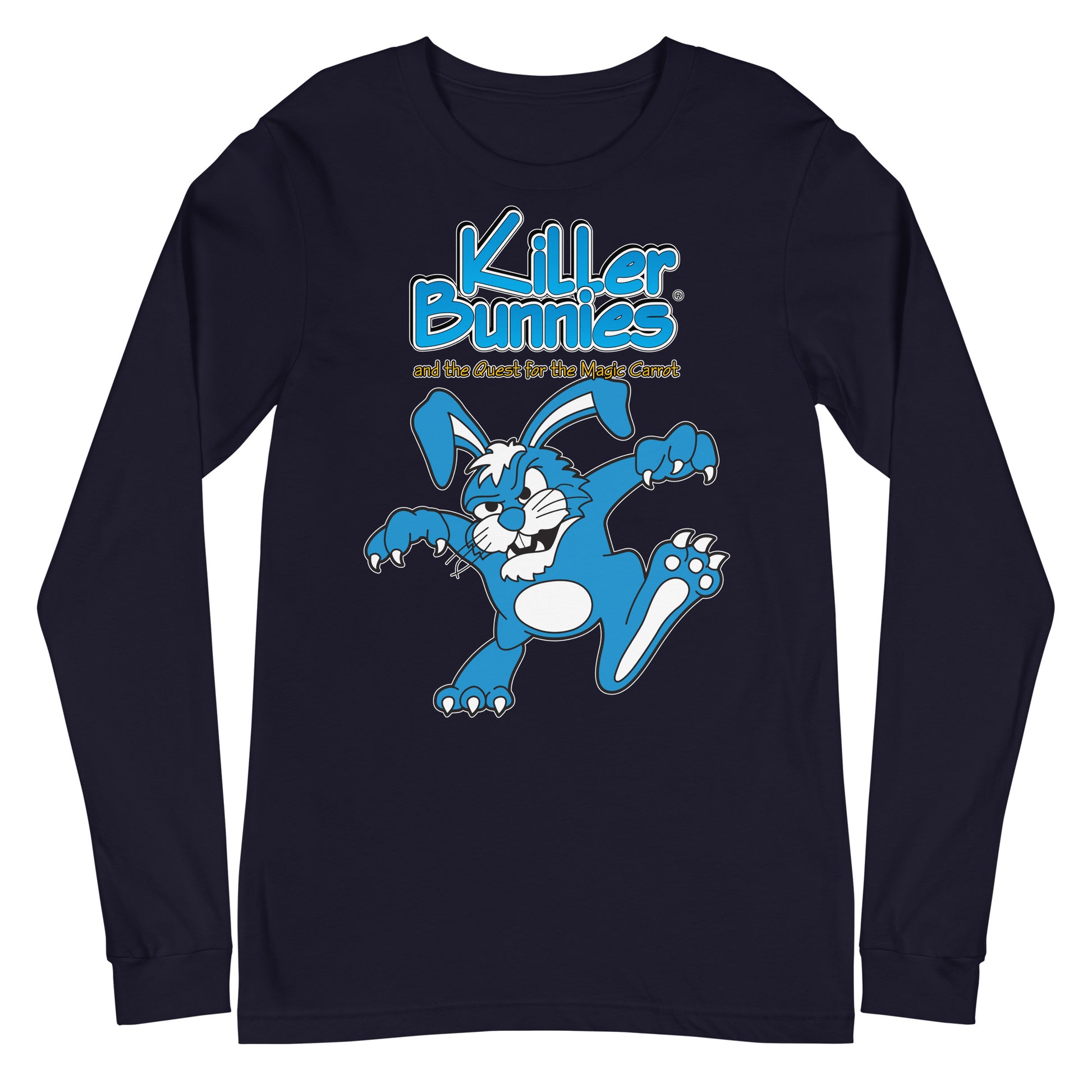 Killer Bunnies Logo Unisex Long Sleeve T-Shirt - Navy