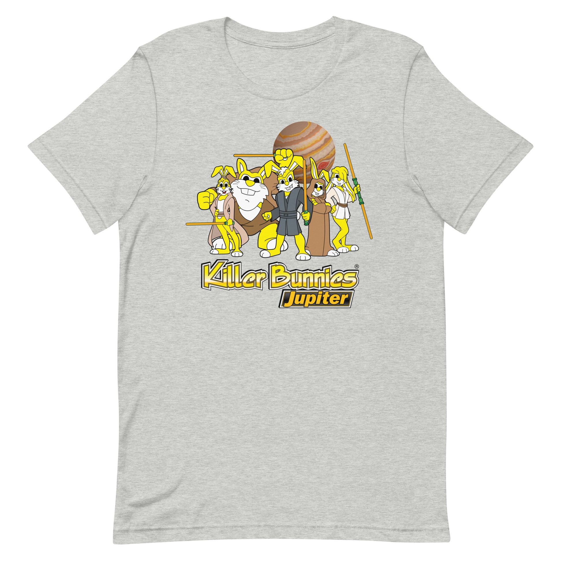 Killer Bunnies Jupiter Yellow Unisex T-Shirt - Athletic Heather