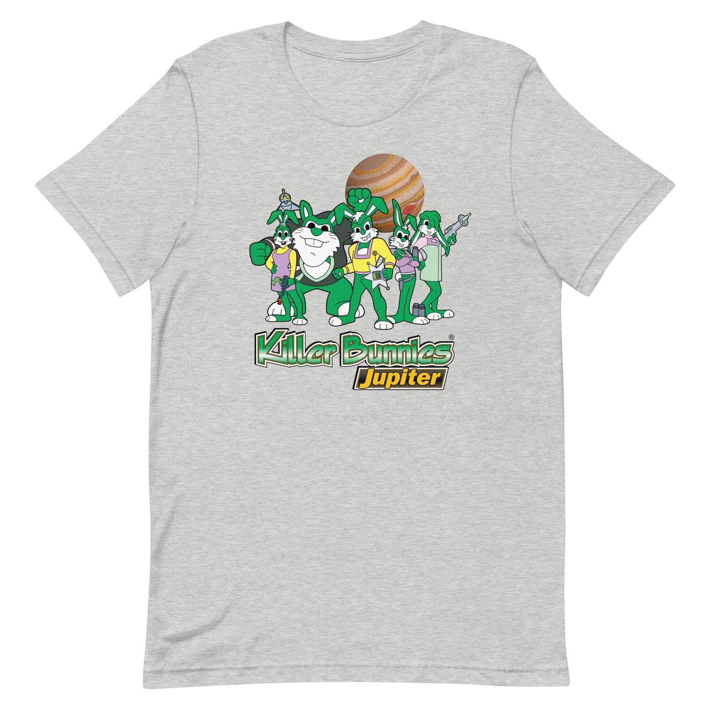 Killer Bunnies Jupiter Green Unisex T-Shirt - Athletic Heather