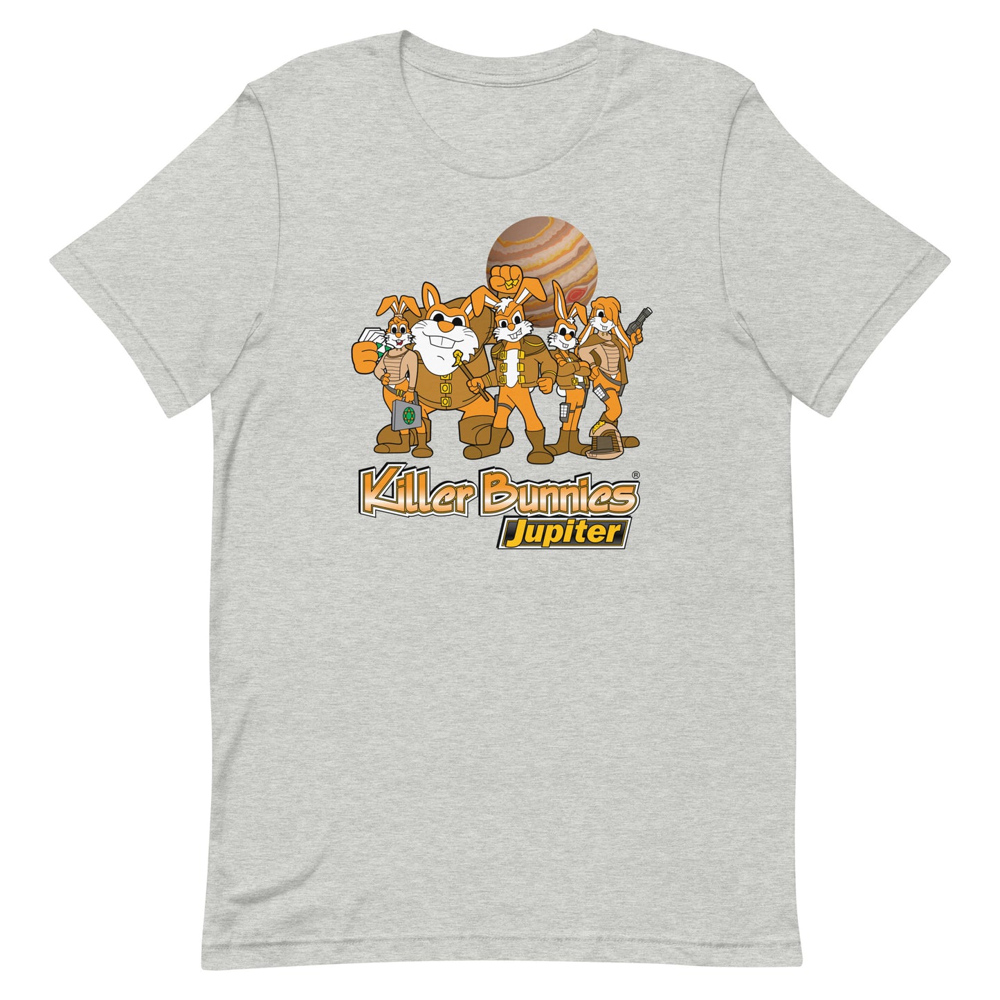 Killer Bunnies Jupiter Orange Unisex T-Shirt - Athletic Heather