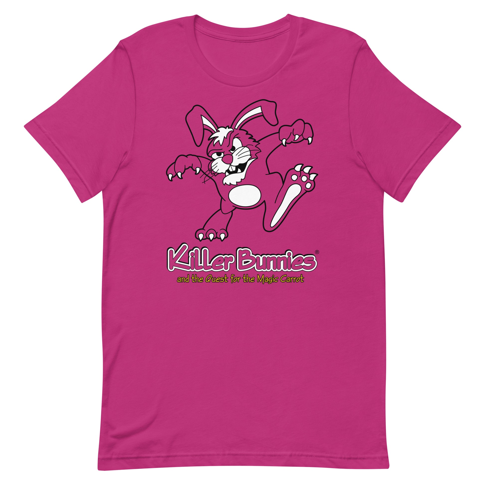 Sinister Bunny Unisex T-Shirt - Berry
