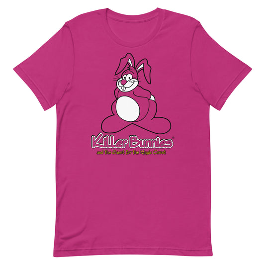 Congenial Bunny Unisex T-Shirt - Berry
