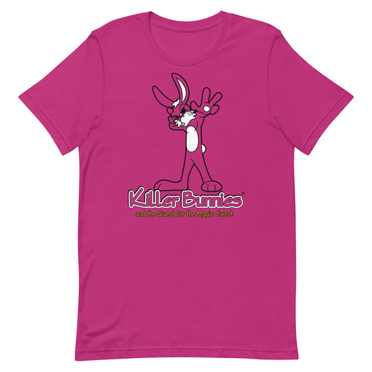 Hypnotic Bunny Unisex T-Shirt - Berry