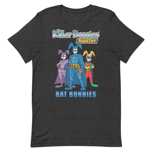 Bat Bunnies Unisex T-Shirt - Dark Grey Heather