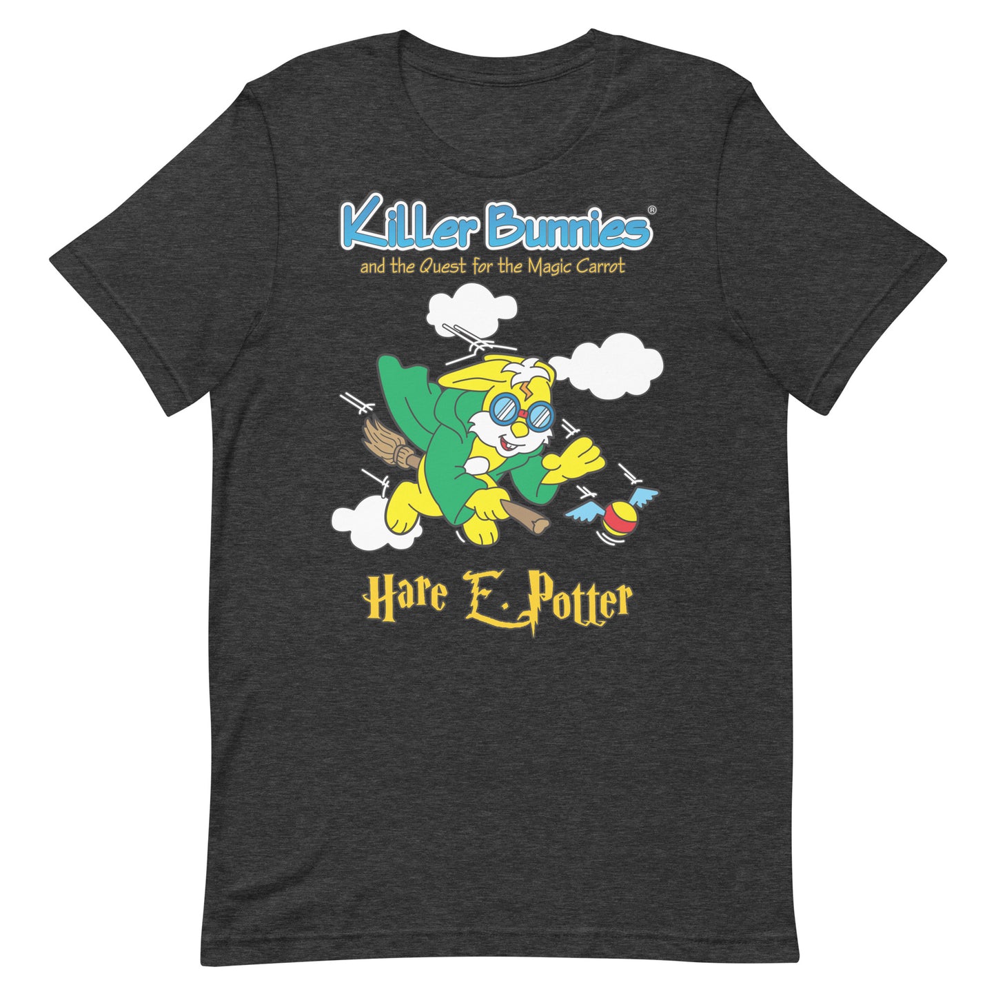 Hare E. Potter Unisex T-Shirt - Dark Grey Heather
