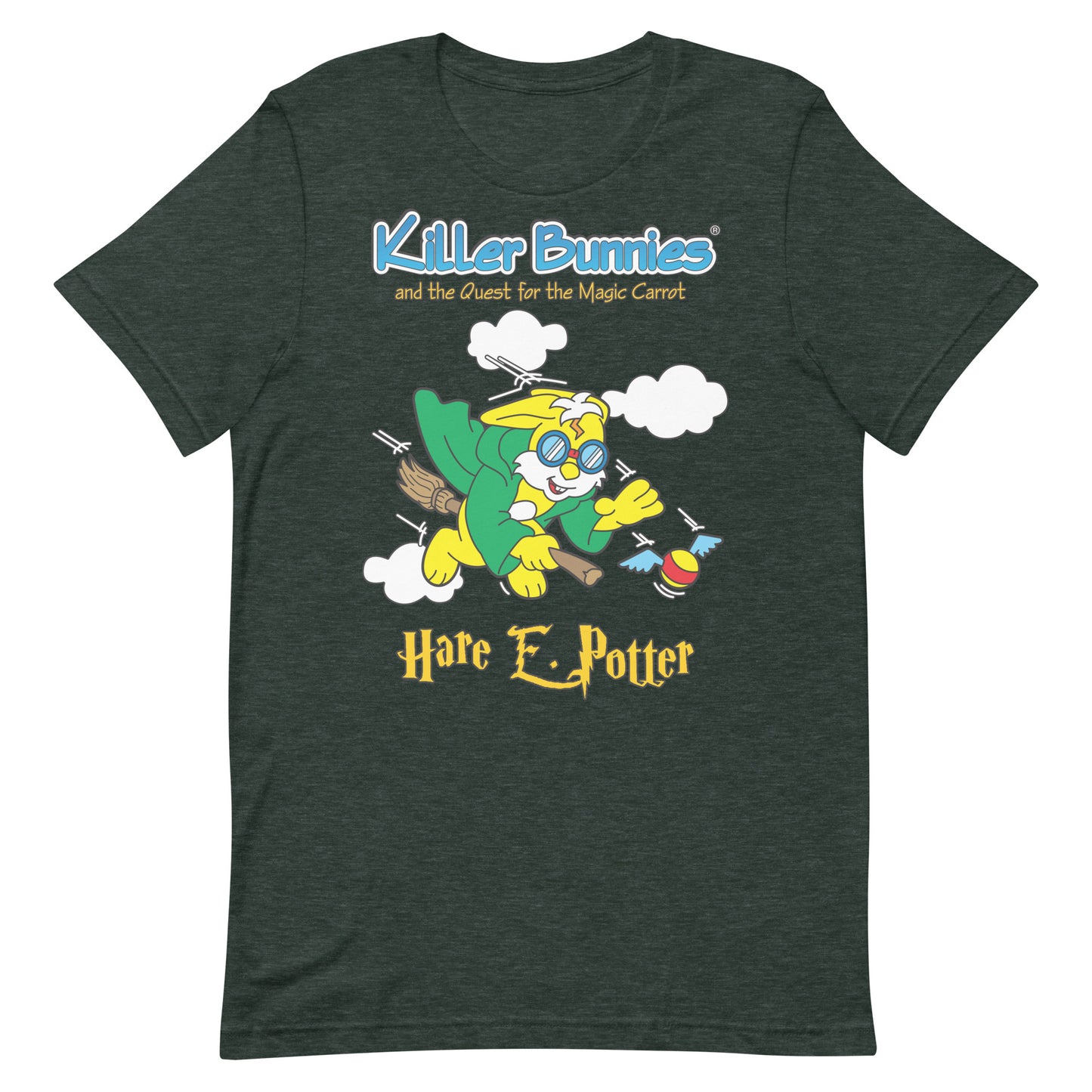 Hare E. Potter Unisex T-Shirt - Heather Forest