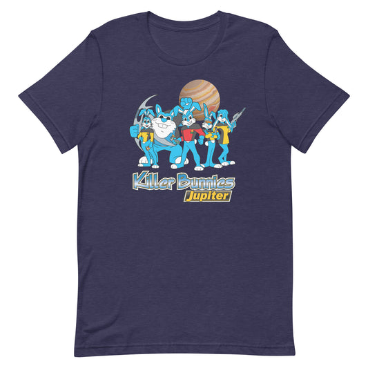 Killer Bunnies Jupiter Blue Unisex T-Shirt - Heather Midnight Navy