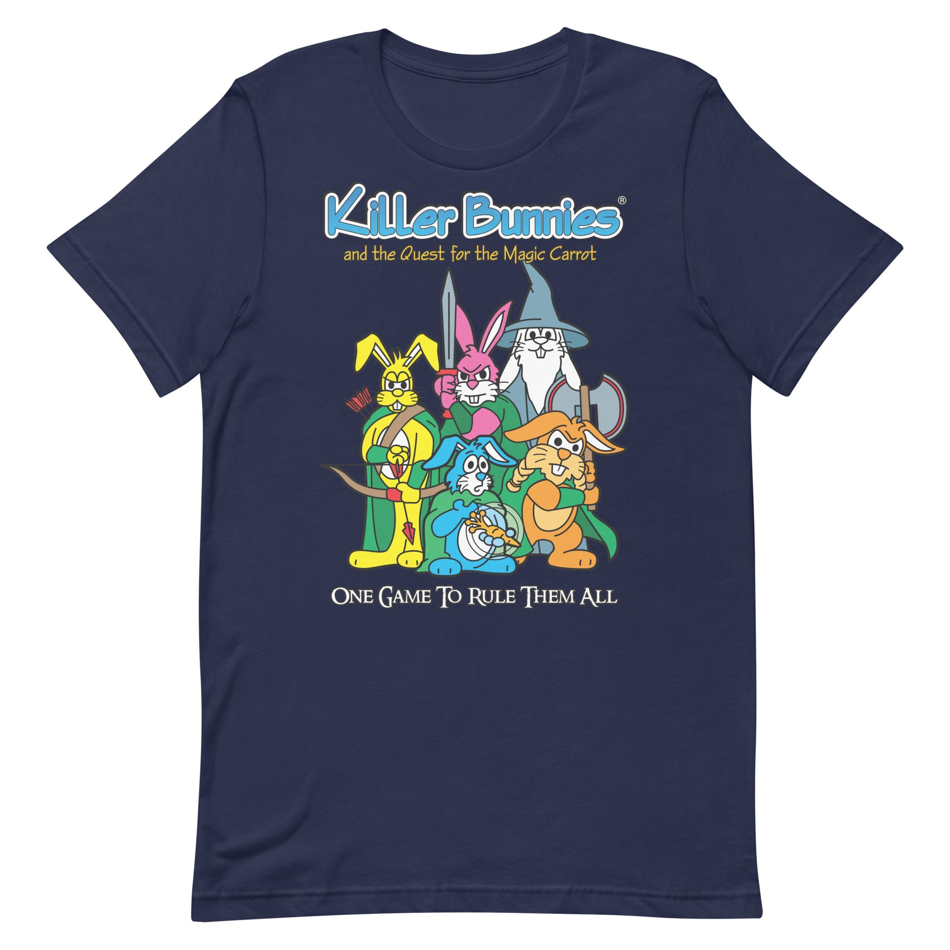 Lord of the Bunnies Unisex T-Shirt - Navy