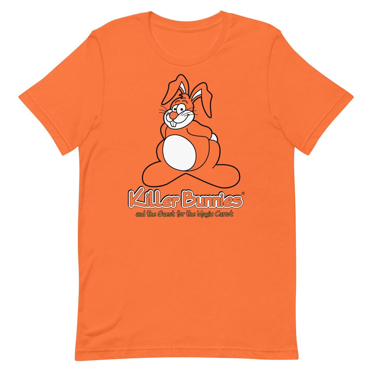 Congenial Bunny Unisex T-Shirt - Orange