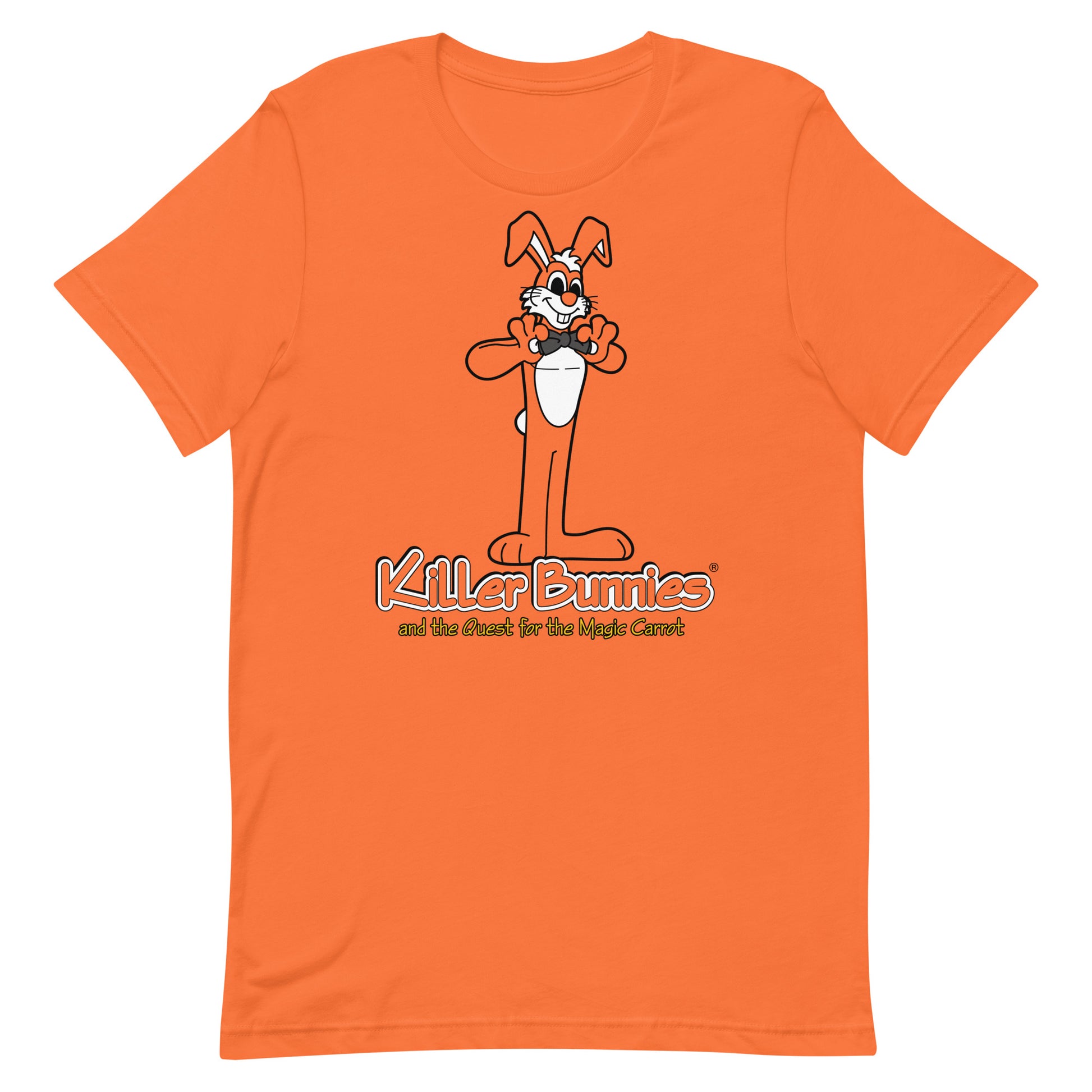 Spiffy Bunny Unisex T-Shirt - Orange