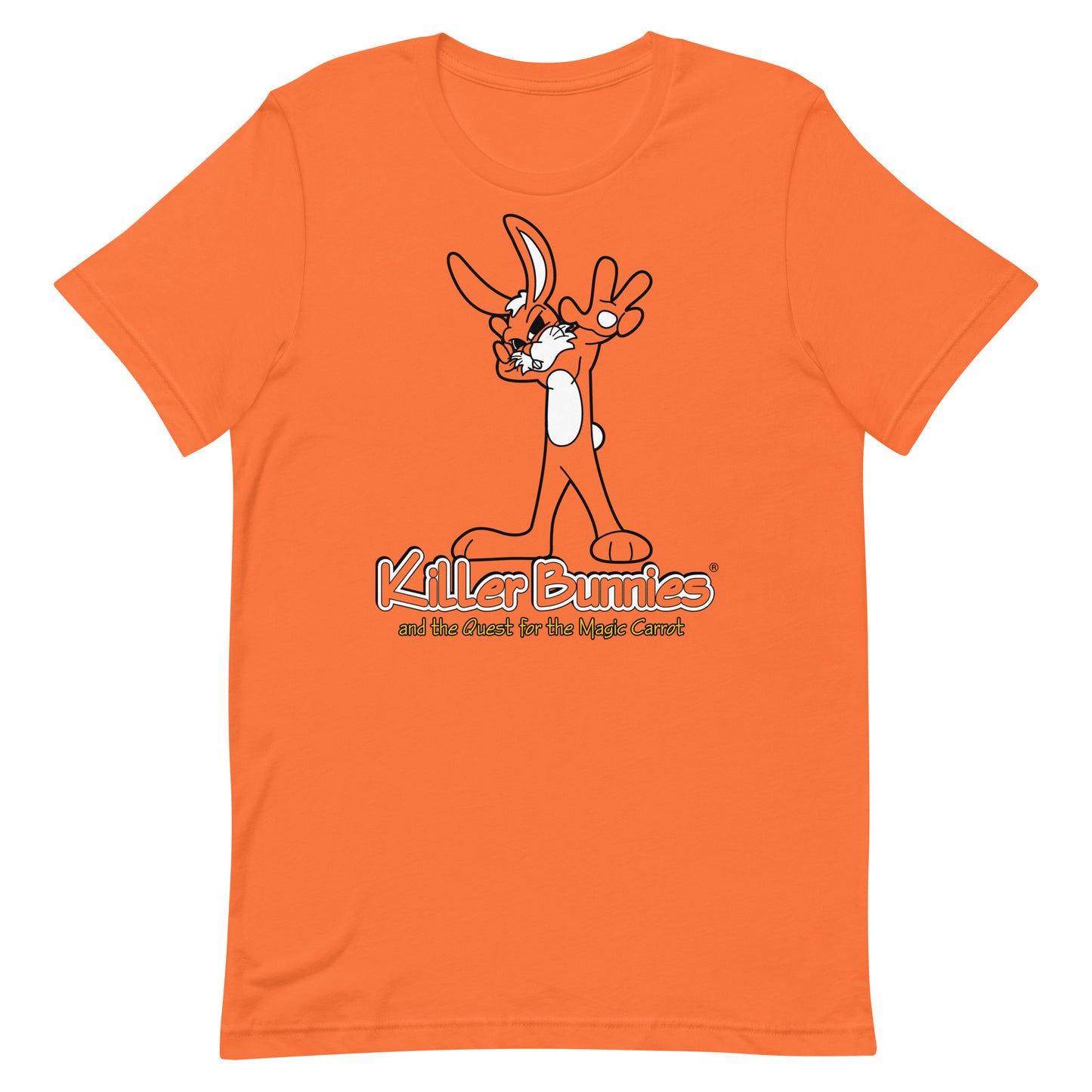 Hypnotic Bunny Unisex T-Shirt - Orange