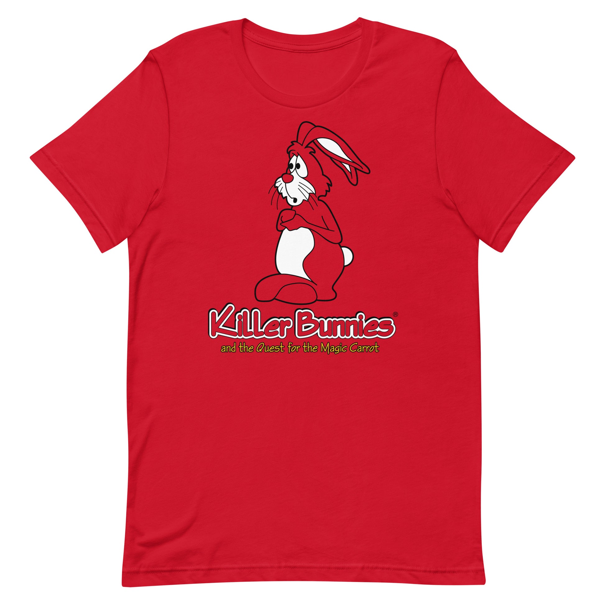 Timid Bunny Unisex T-Shirt - Red
