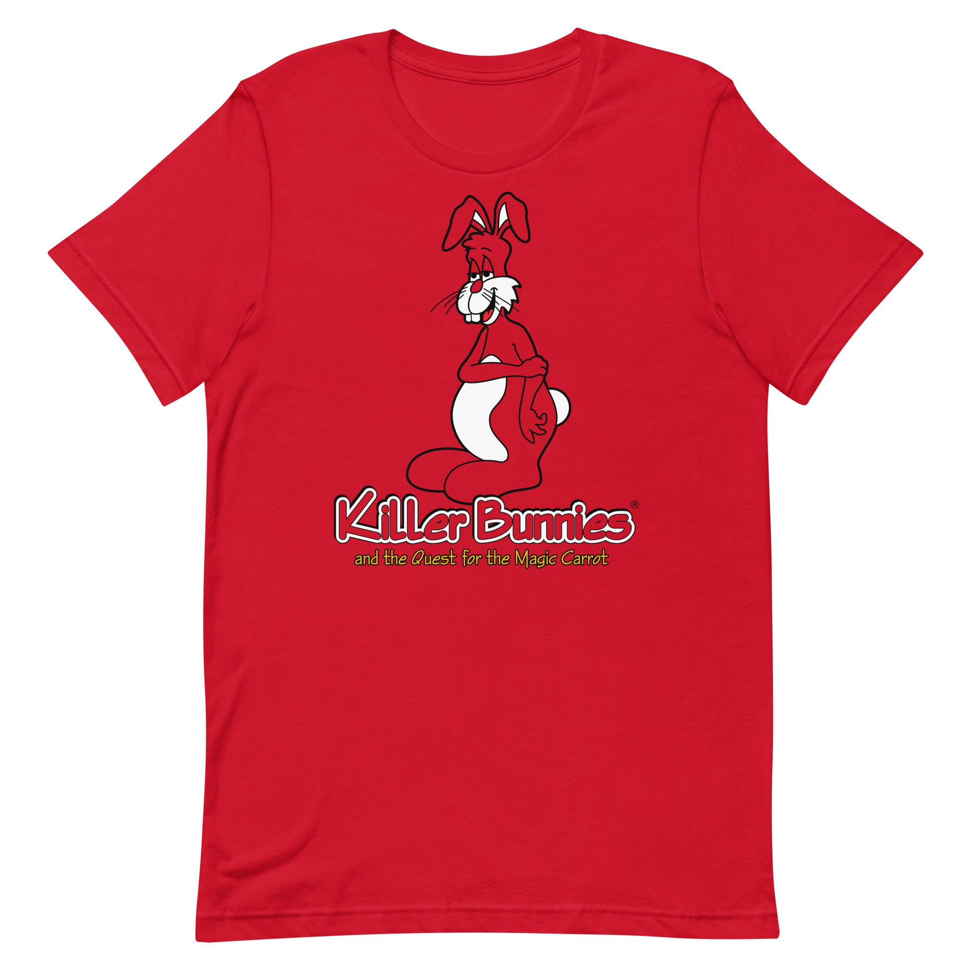 Lumbering Bunny Unisex T-Shirt - Red