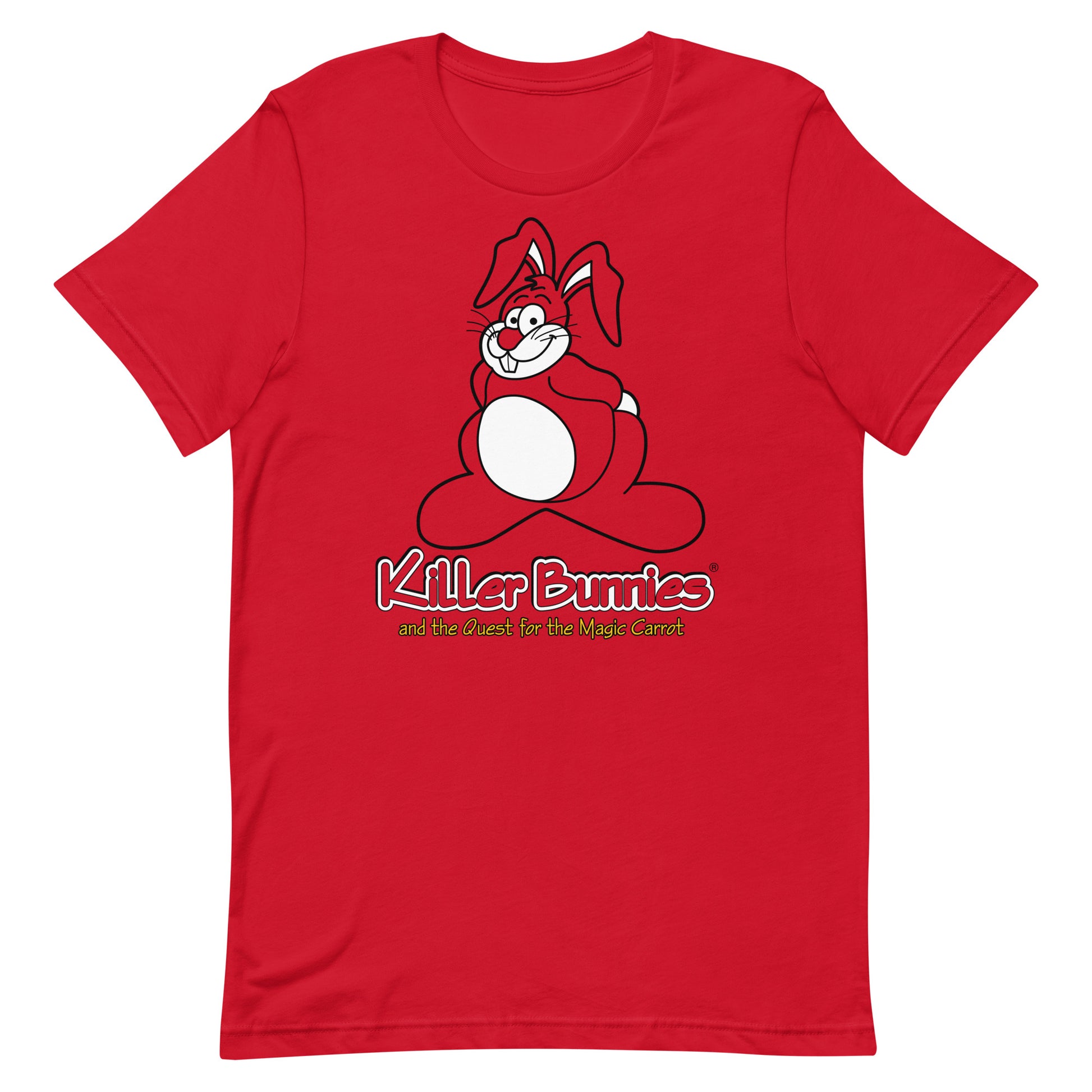 Congenial Bunny Unisex T-Shirt - Red