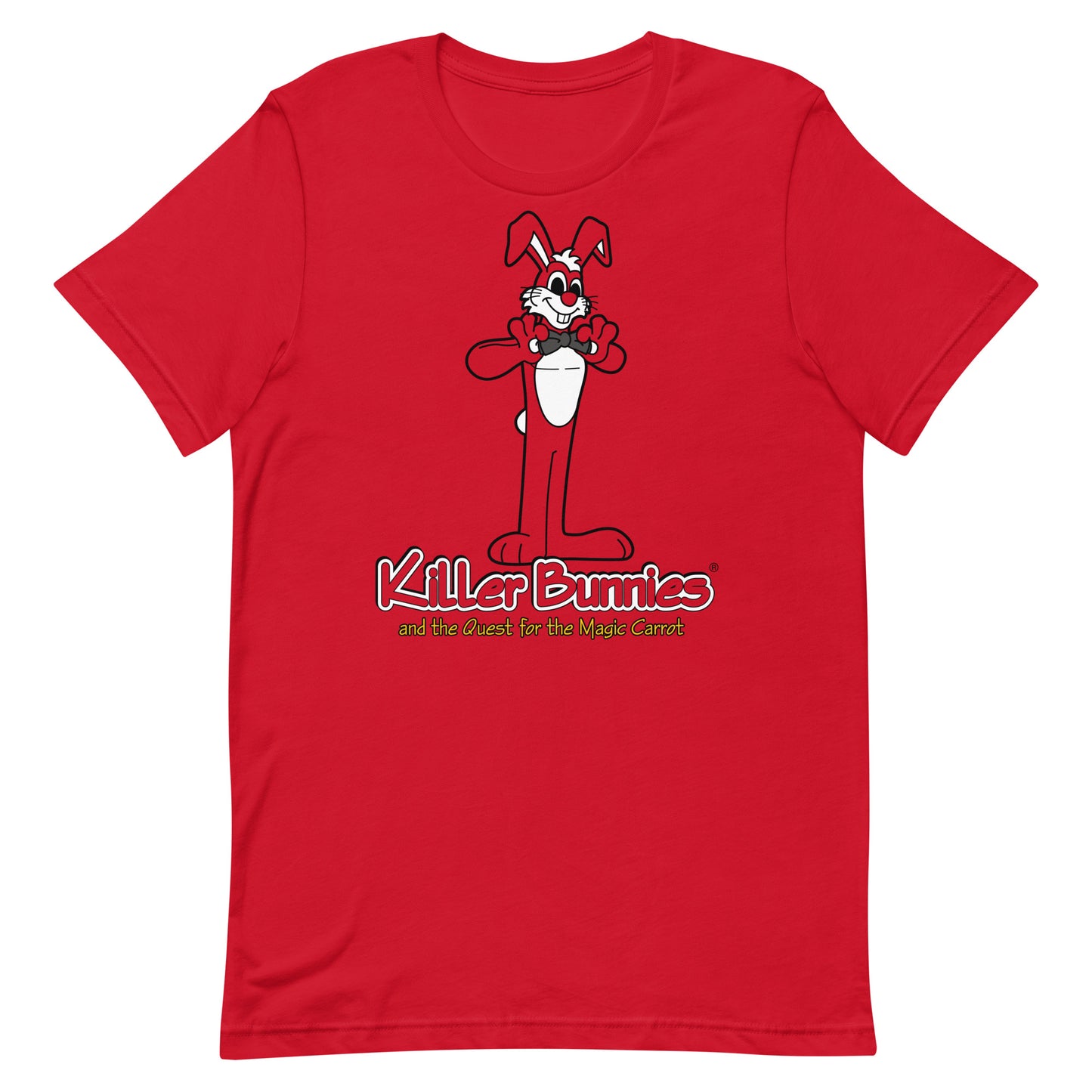 Spiffy Bunny Unisex T-Shirt - Red