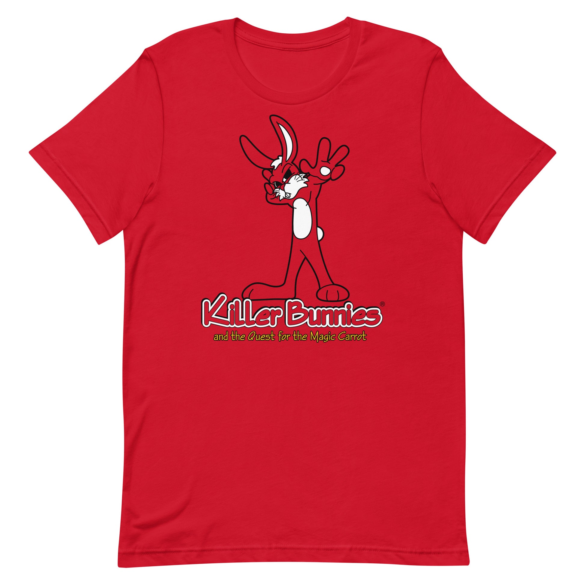 Hypnotic Bunny Unisex T-Shirt - Red
