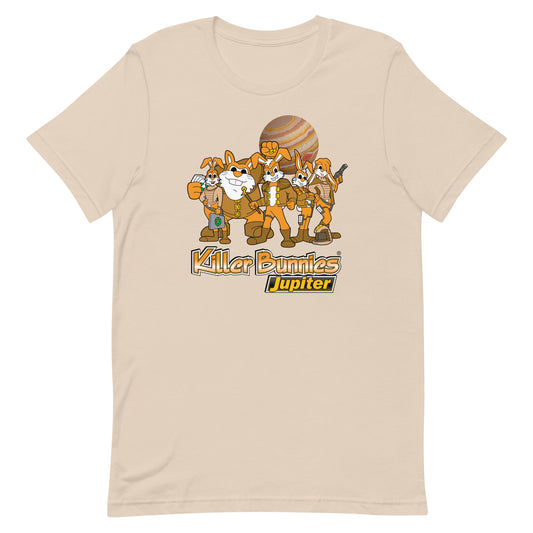Killer Bunnies Jupiter Orange Unisex T-Shirt - Soft Cream