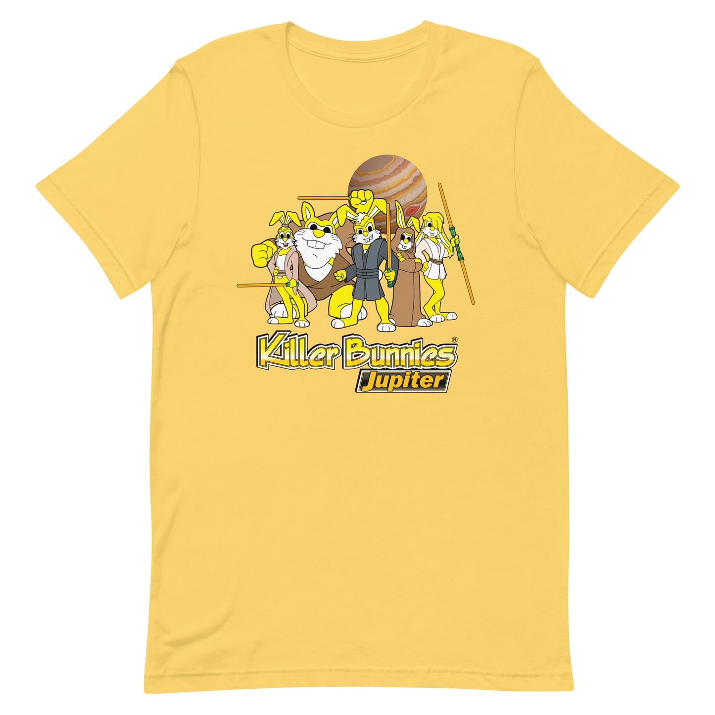 Killer Bunnies Jupiter Yellow Unisex T-Shirt - Yellow