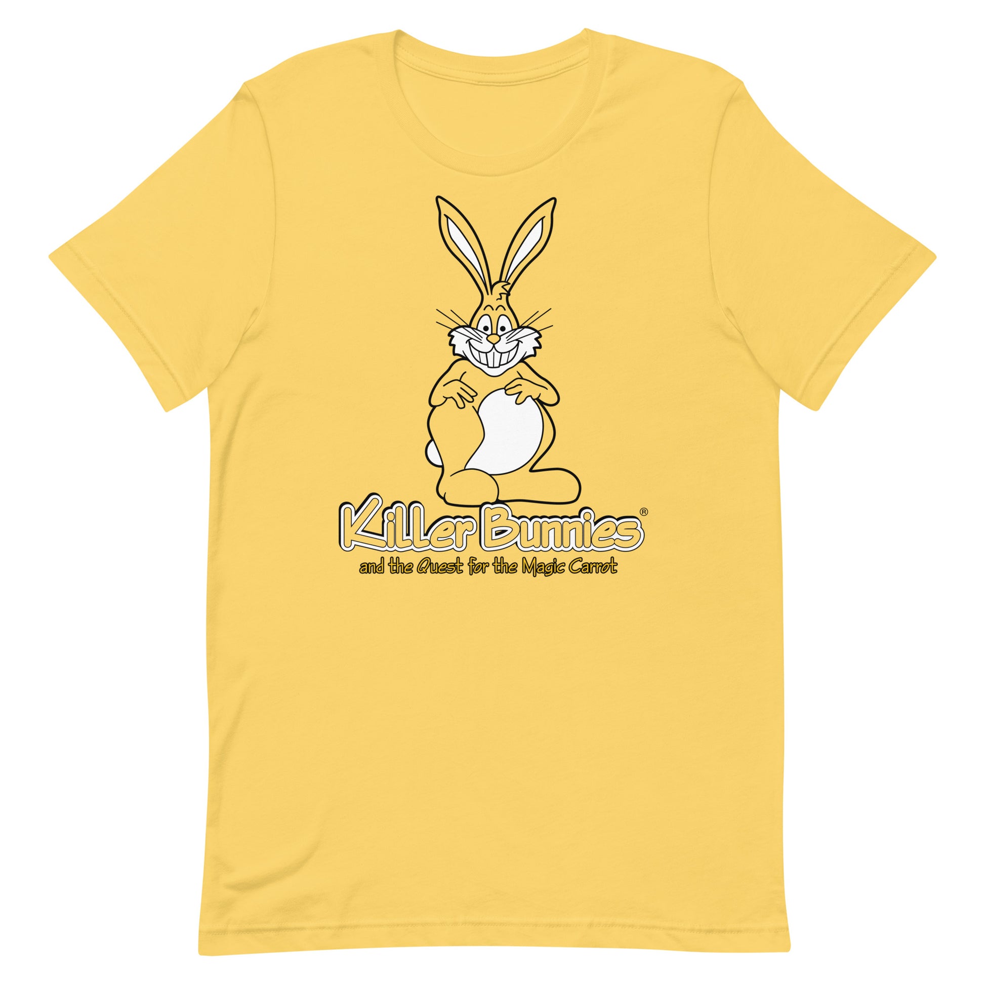 Gleeful Bunny Unisex T-Shirt - Yellow