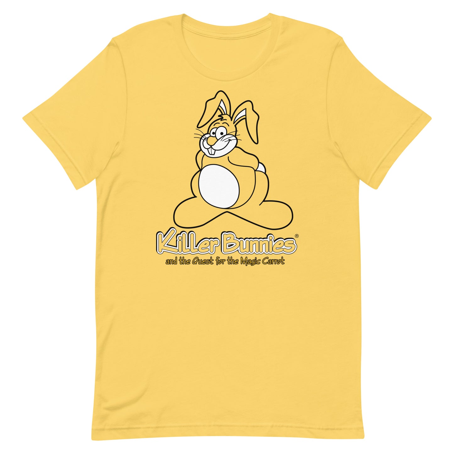 Congenial Bunny Unisex T-Shirt - Yellow