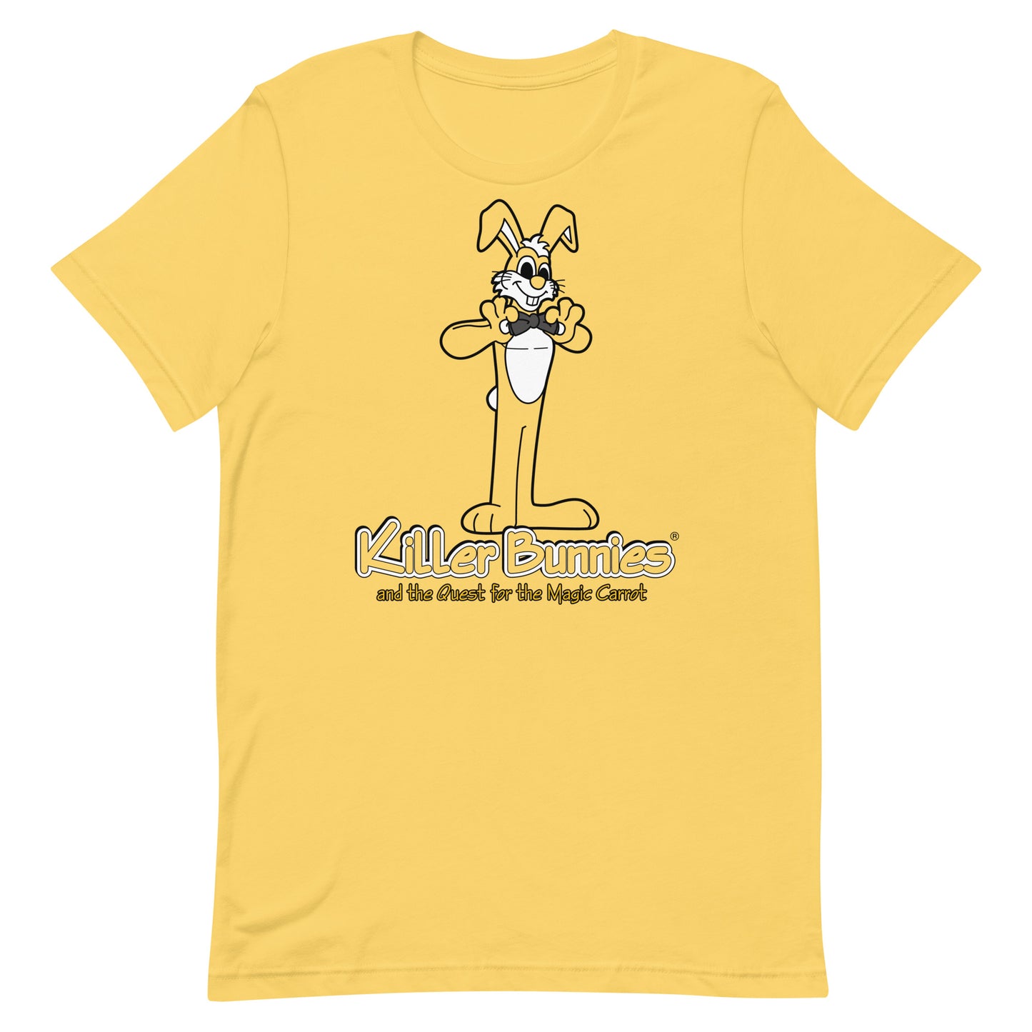 Spiffy Bunny Unisex T-Shirt - Yellow