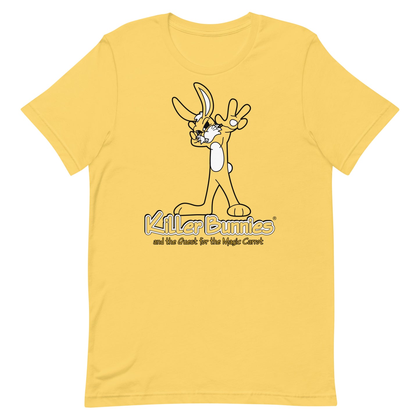 Hypnotic Bunny Unisex T-Shirt - Yellow