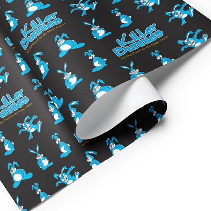 Black Killer Bunnies Wrapping Paper Sheets