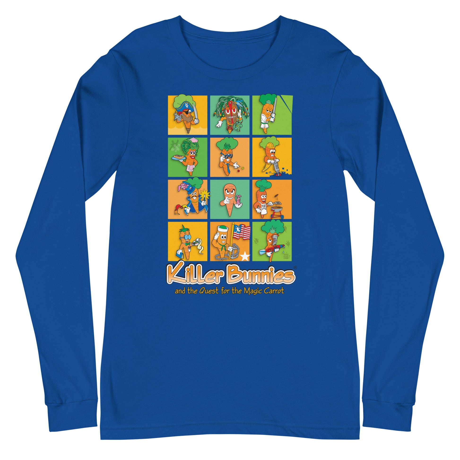 Killer bunnies Magic Carrots Unisex Long Sleeve T-Shirt - True Royal