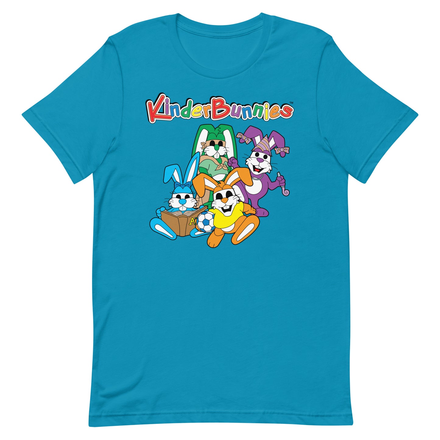 KinderBunnies Assembled Unisex T-Shirt - Aqua