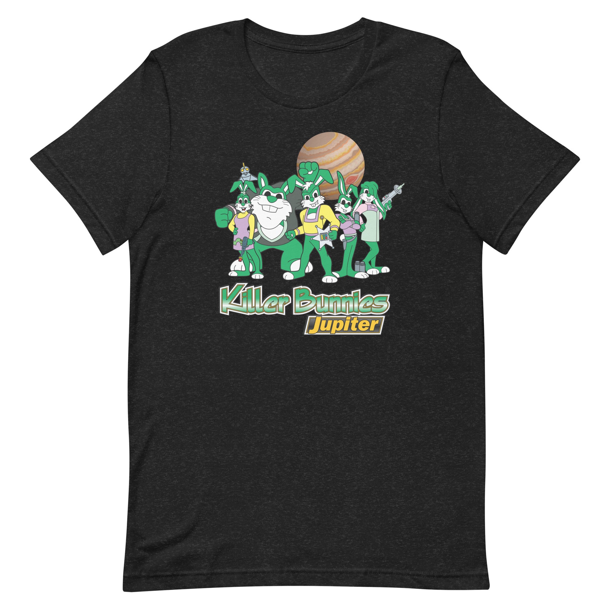 Killer Bunnies Jupiter Green Unisex T-Shirt - Black Heather