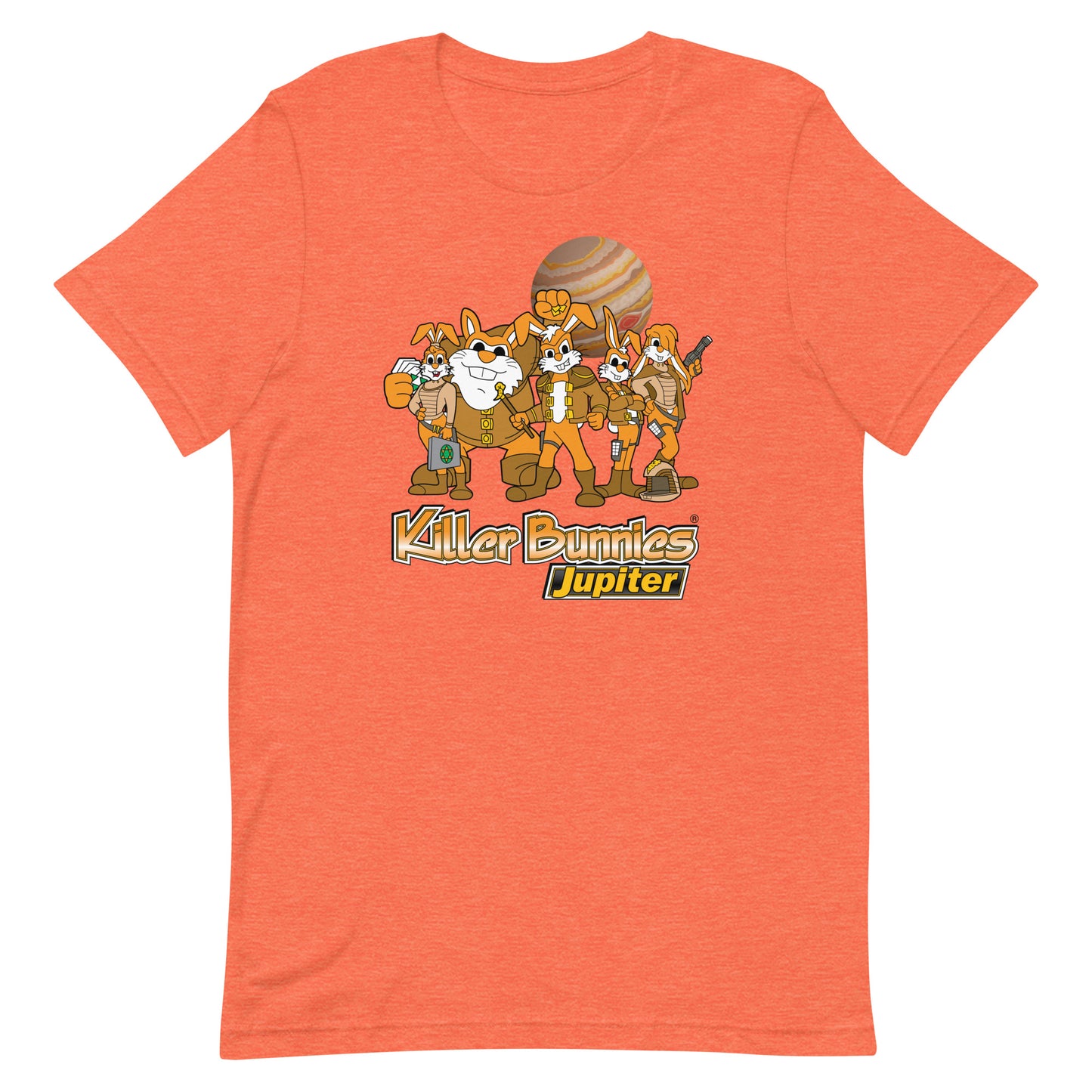 Killer Bunnies Jupiter Orange Unisex T-Shirt - Heather Orange