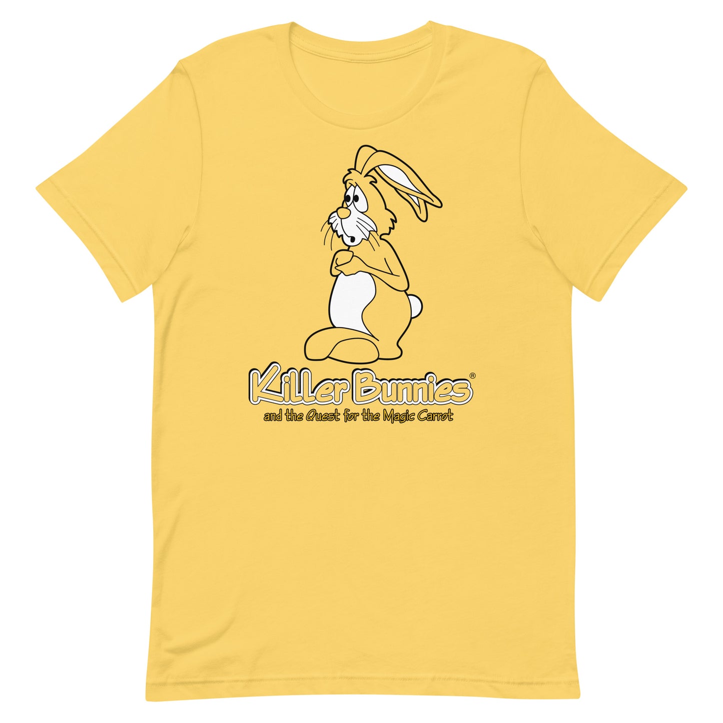 Timid Bunny Unisex T-Shirt - Yellow