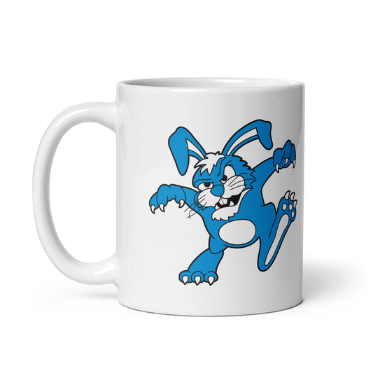Killer Bunnies Logo Ceramic Mug - handle on left