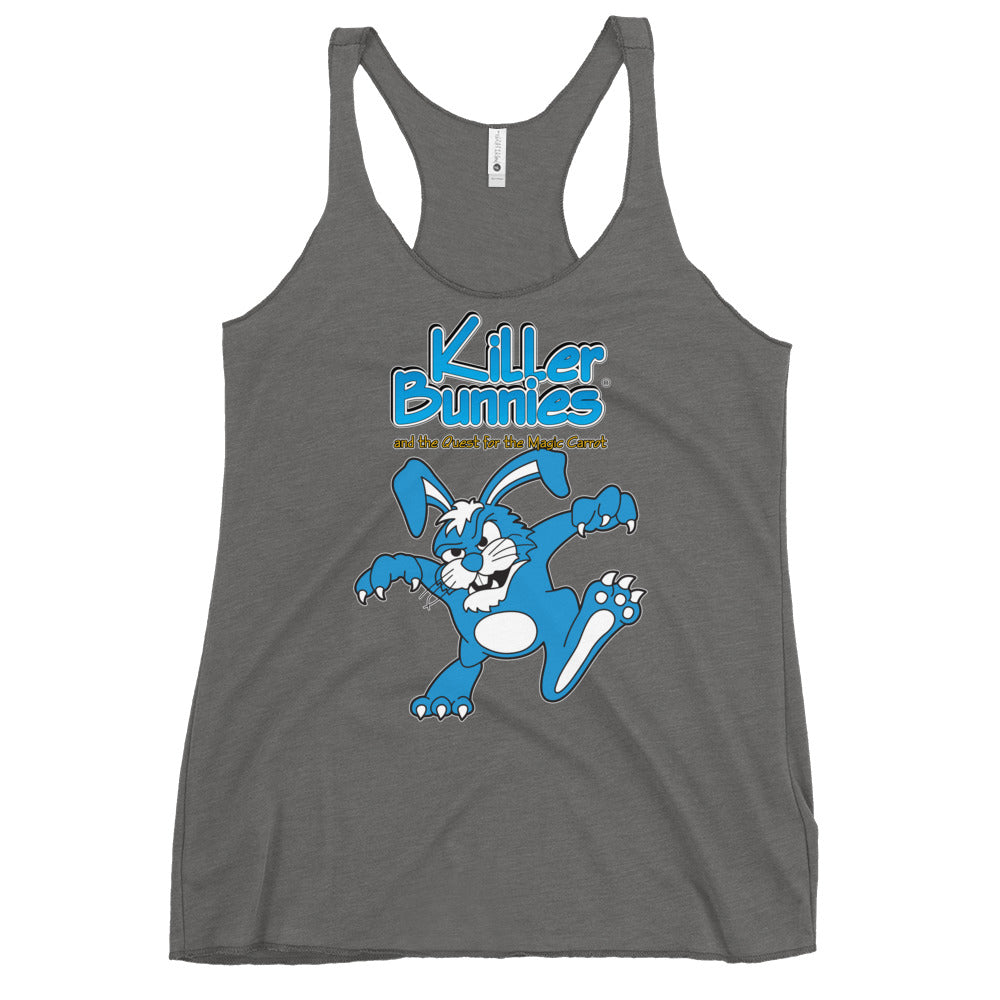 Killer Bunnies Logo WomenÕs Racerback Tank Top - Premium Heather