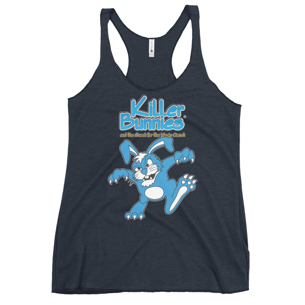 Killer Bunnies Logo WomenÕs Racerback Tank Top - Vintage Navy